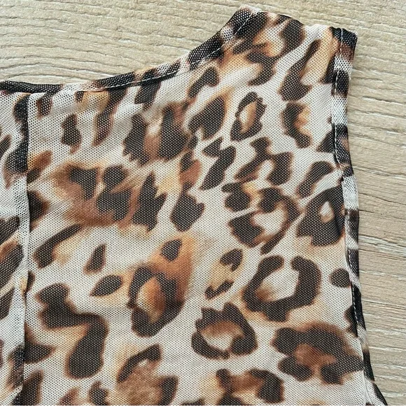 Chico's Cheetah Print Mesh Sleeveless Top | Chico's Animal Print Top Size Large - Picture 7 of 12